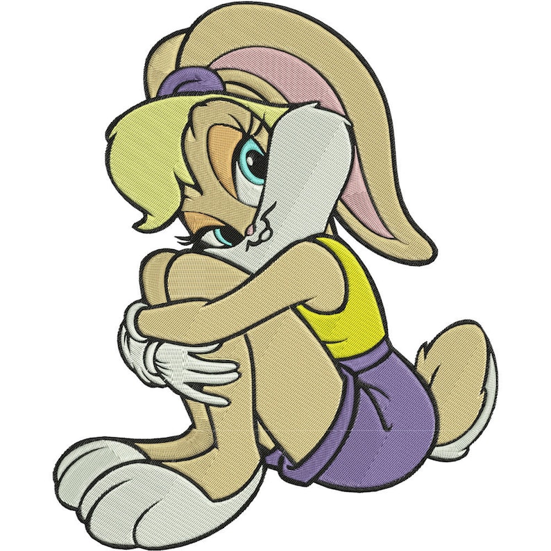 Lola Bunny from Loney Tunes Embroidered File | Etsy