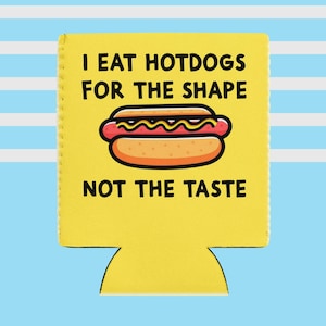 Beer Sleeve Hotdog Can Cooler 12oz Soda Kombucha Insulating  Funny Gift