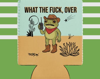 Beer Sleeve Silly Frog Can Cooler 12oz Soda Kombucha Insulating Funny Gift