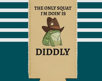 Silly Frog Can Cooler 12oz SLIM Energy Drink Seltzer Insulating Funny Gift