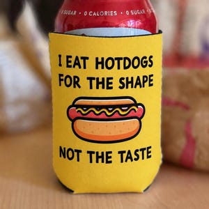 Beer Sleeve Hotdog Can Cooler 12oz Soda Kombucha Insulating  Funny Gift