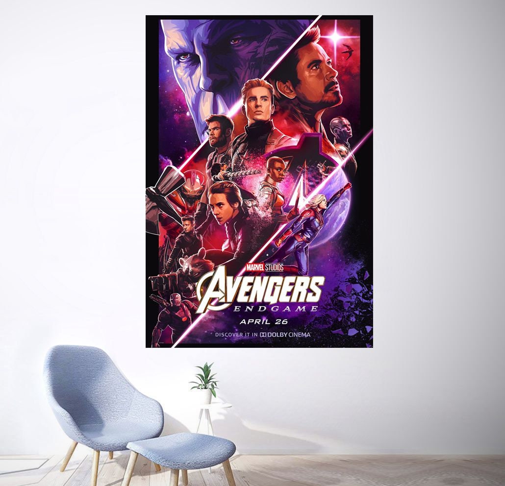 Movie Avengers Endgame Chinese Poster Film Cover Decor Print 18x12-48x32/"