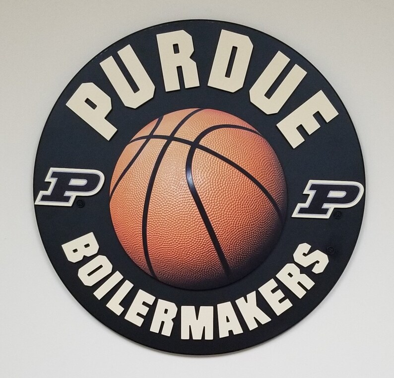 24 Purdue Boilermaker Basketball Seal Etsy