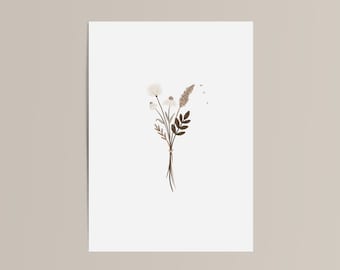 Condolence card | Hand-drawn cards with floral illustrations | Blank folded condolence card | Grief | Strength | Sympathy