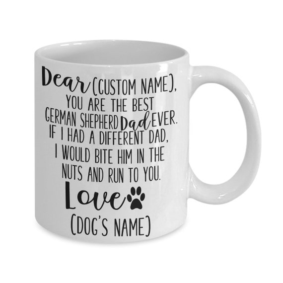 personalised dog dad mug