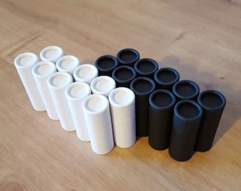 Black & White Paper Lip Balm Tube (20 pcs)