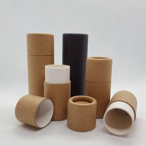 50 tubetti di balsamo per labbra in carta kraft (7 g)