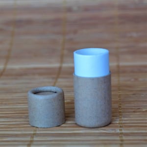 100 tubes de baume à lèvres en papier kraft (7 g)