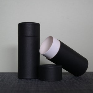 50 stuks zwarte kraft deodorant tube van 40 g