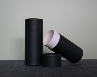 50pcs Black Kraft 40g Deodorant Tube