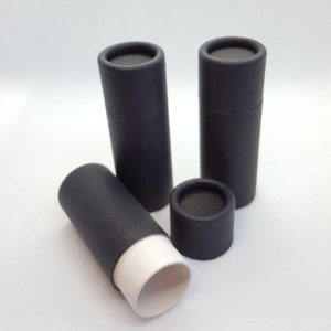 50pcs Black Paper Lip Balm Tube 15g image 1