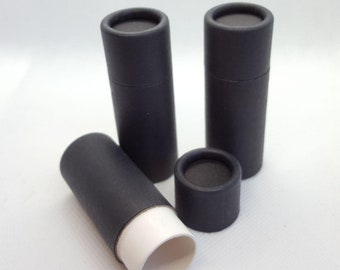 50pcs Black Paper Lip Balm Tube (15g)