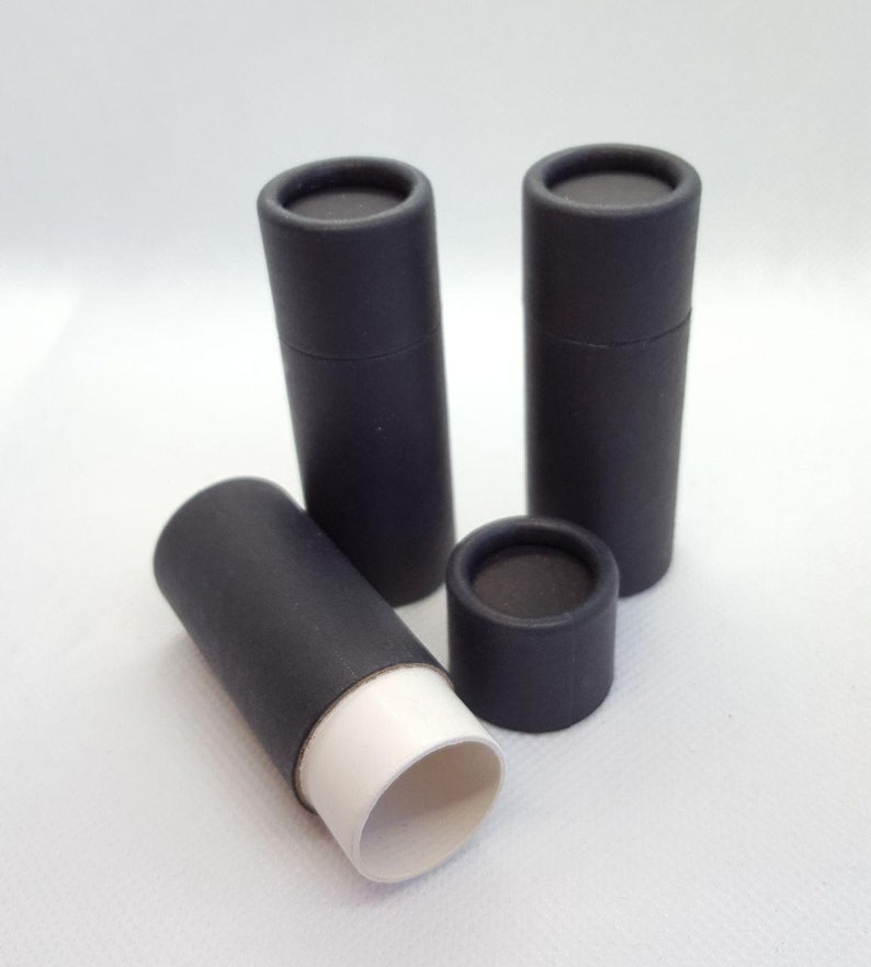 50pcs Black Paper Lip Balm Tube 15g image 1