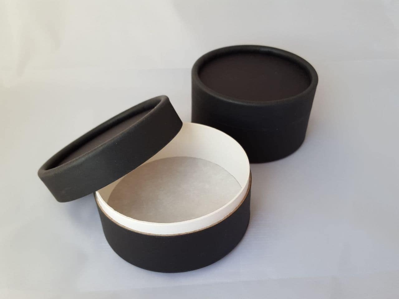 2pcs Black Kraft Paper Jar 200g 