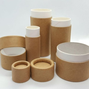 Amostra de tubo de papel Kraft ecológico (1 unidade)