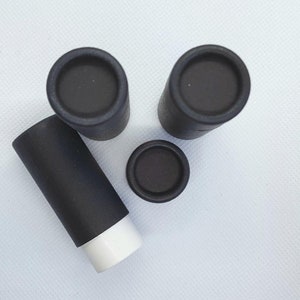 50pcs Black Paper Lip Balm Tube 15g image 4