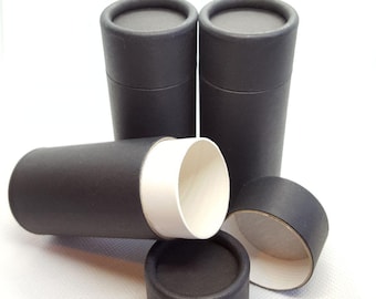 12pcs Black Kraft Paper Deodorant Tube (75g)