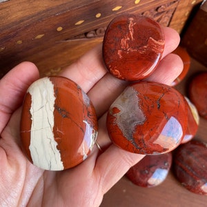 Red Jasper Smooth Crystal - Unleash stability in your daily rituals.