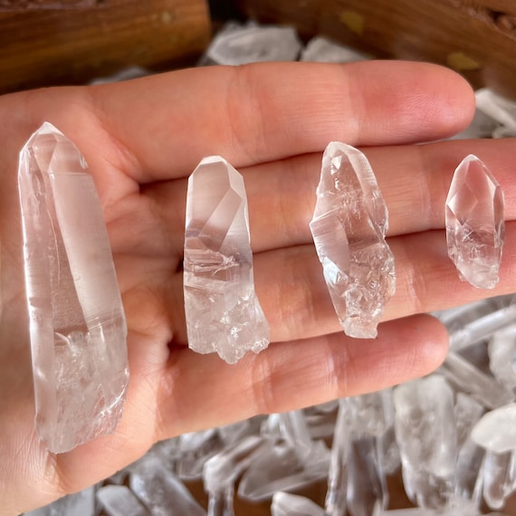 Lemurian Quartz Point, Raw Crystal from Brazil, Choose Your Size
