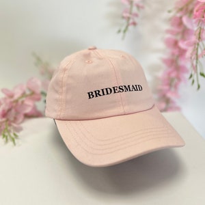 Bridesmaid Cap, Personalised Gift for Bridesmaid, Bachelorette Favors, Hen Party Gifts, Bridal Party Merch, Custom Bach Gifts for her