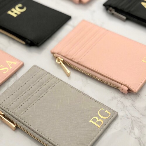 Monogram Purse Personalised Card Holder Women's Wallet Etsy UK