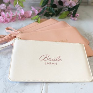 Personalised bridal clutch clearance