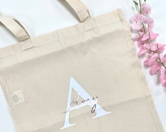 Personalised Tote Bags in every colour | reusable shopping bag | hen party | personalized grocery bag | custom gift for her | beach bag