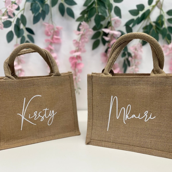 Personalised Tote Bag | Bridesmaid boxes | custom reusable shopping bag | hen party bags | personalized gift bag | custom gift for her
