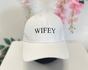 Wifey Cap, Wifey gift for her, Wedding present for Bride from Husband, Anniversary Gift, Bachelorette Favor, Hen Party Gift, Honeymoon gifts
