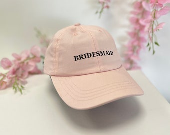 Bridesmaid Cap, Personalised Gift for Bridesmaid, Bachelorette Favors, Hen Party Gifts, Bridal Party Merch, Custom Bach Gifts for her