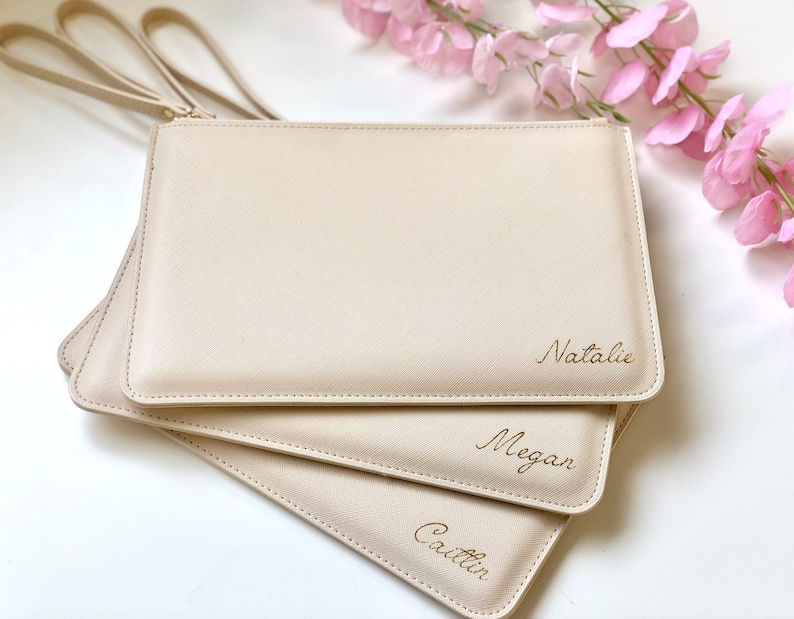 Personalised Clutch Bag With Name Bridesmaid Gift Gift for Etsy