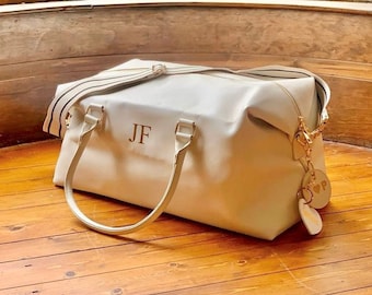 Monogram Luggage Holdall Bag | custom carry-on plane travel bag | personalized weekender bag | hospital bag | overnight bag | honeymoon