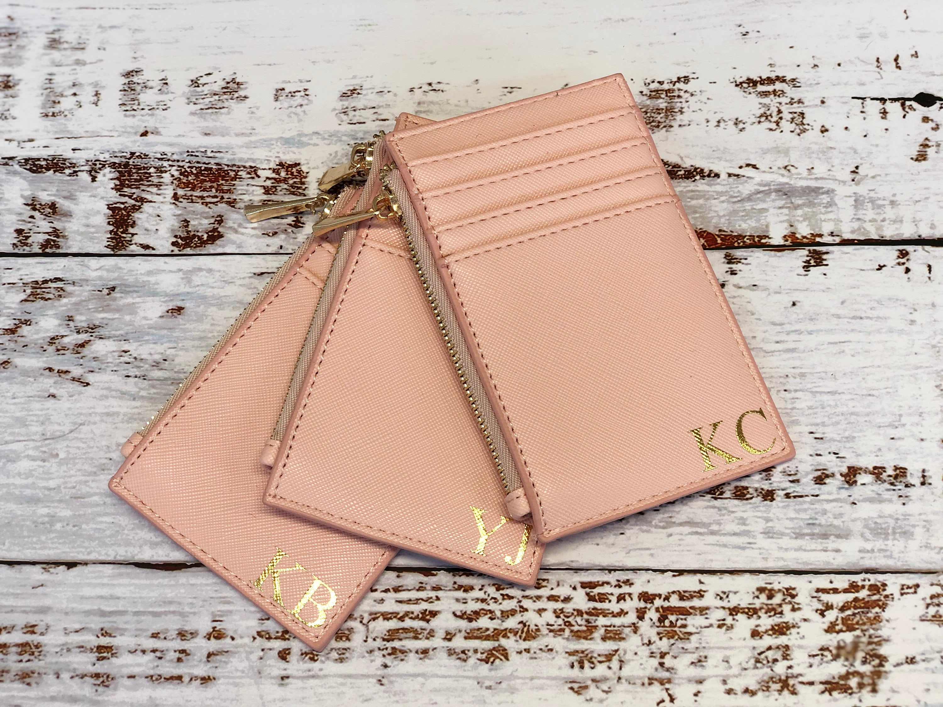 Monogram Purse Personalised Card Holder Women's Wallet Personalized Thank  You Gift Minimalist Wallet Personalised Gift for Her 