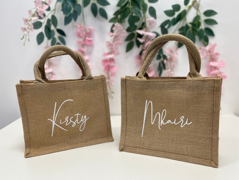 Personalised Tote Bag | Bridesmaid boxes | custom reusable shopping bag | hen party bags | personalized gift bag | custom gift for her 