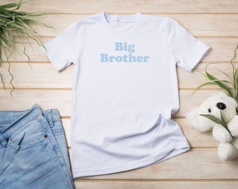 T-shirt Big Brother Sibling, T-shirt Kids Brother, Vêtements assortis pour la famille, cadeau pour enfant, nouveau bébé frère et sœur, t-shirt frère soeur