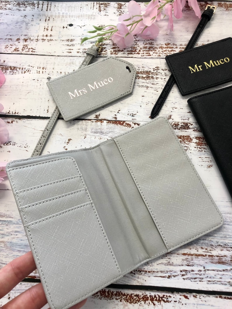 Personalised Passport Holder & Luggage Tag Travel Set Gift Etsy