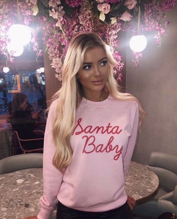 christmas pink jumper