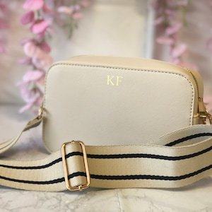 Monogram cross body bag | custom handbag | personalized gift for her | personalised birthday present | over body bag | custom bag with strap