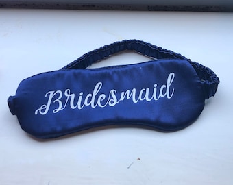 Personalised Satin Sleep Mask | Personalized Eye Mask | bridesmaid gift | personalised gift | gift for her | gift idea