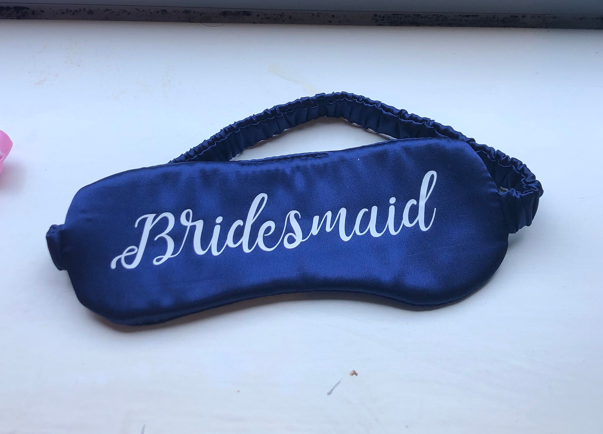 Personalised Satin Sleep Mask Personalized Eye Mask Etsy