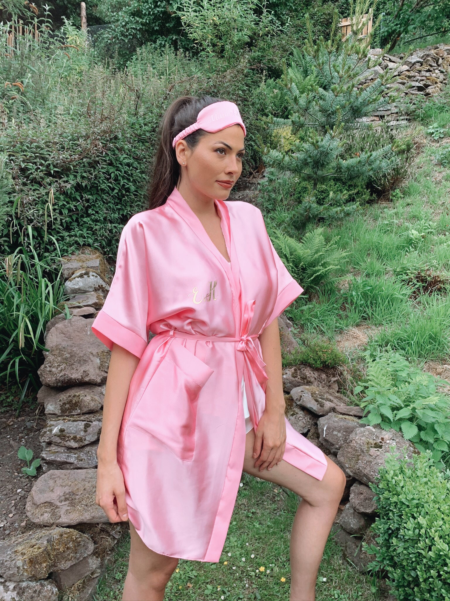 Satin Personalised Robes in Multiple Colours Bridal Party Etsy