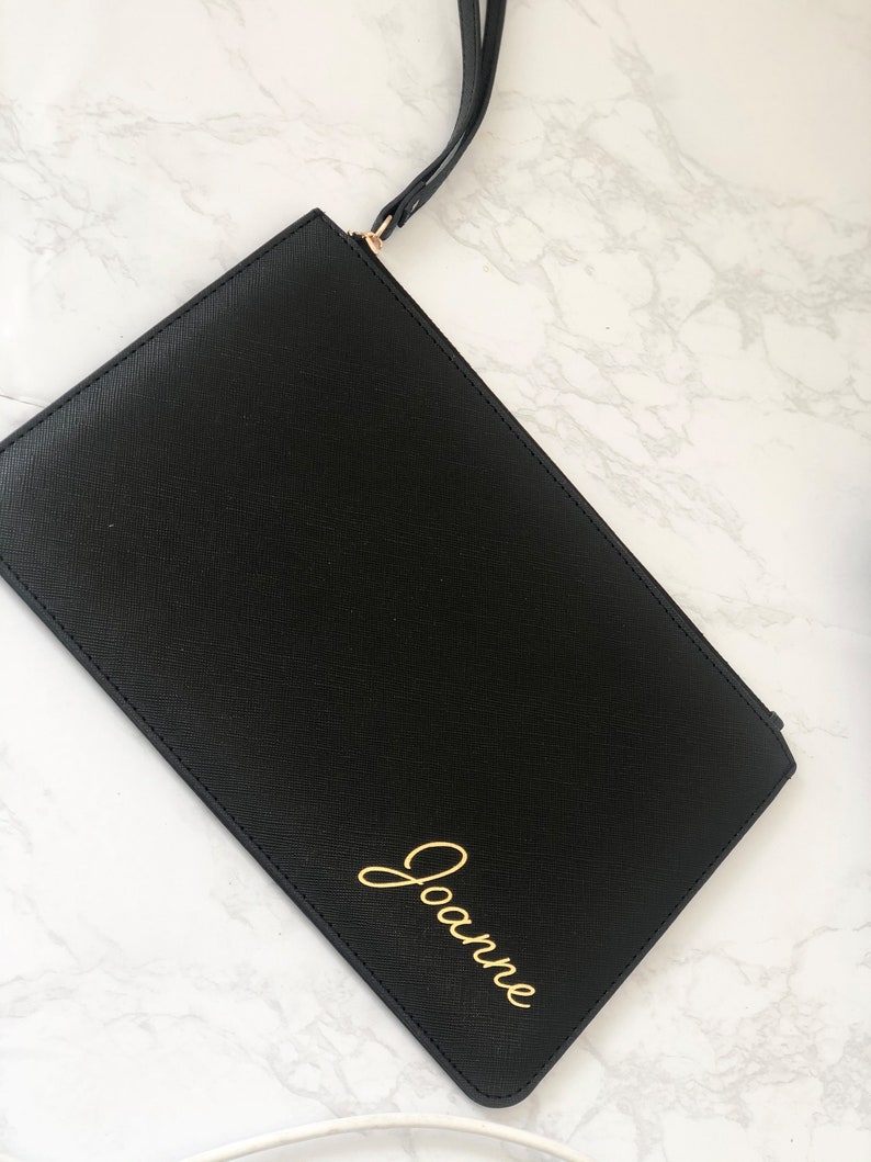 Personalised Clutch Bag With Name Bridesmaid Gift Gift for Etsy
