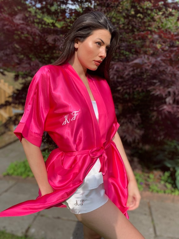 Hot Pink Bridesmaids Robes Hot Pink Bridesmaids Robes