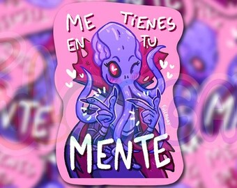 Mindflayer D&D - The Emperor Baldurs Gate 3 - Glossy Holographic Sticker  - Sarcastic Funny Gamer  - Hecho a Mano