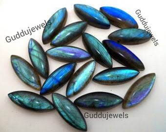 2.55 Carat whole sale Price AI-48 Marquise shape Natural Labradorite Cuts 14x7x5 MM AAA Grade Quality
