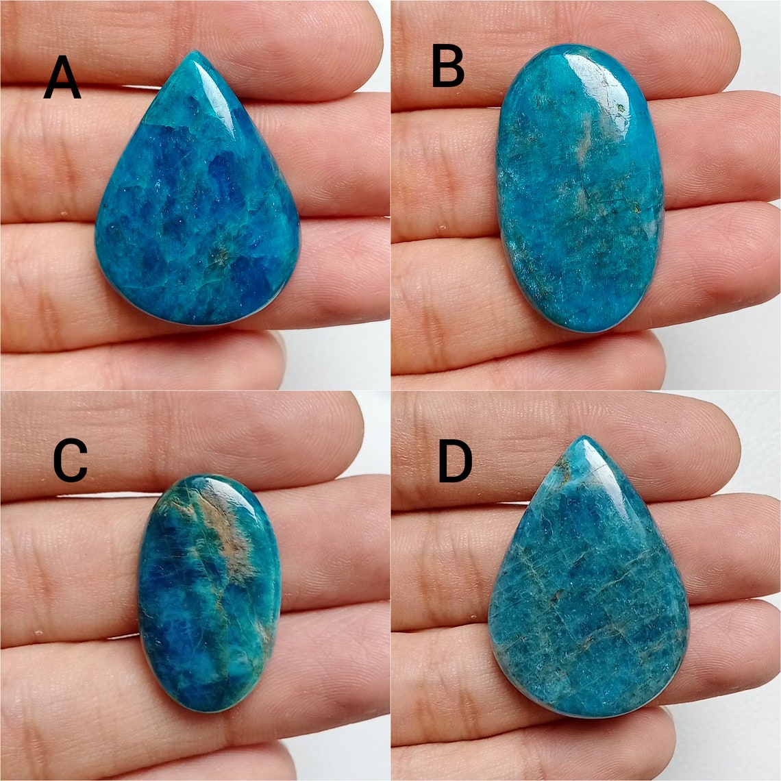 Auffällige Apatit natürliche Apatit Blauer Apatit Neon Etsy