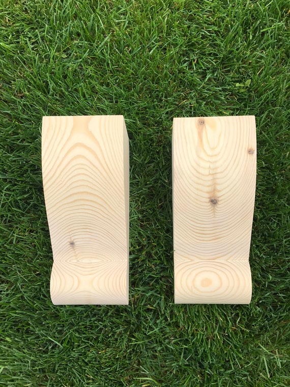 Wooden Corbels solid pine style A 1 pair Shelf Brackets Wooden Corbels solid pine style A 1 pair Shelf Brackets