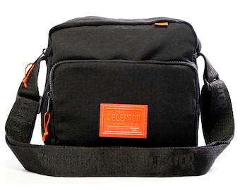Selektor 7&quot; Crossbody/Shoulder 7&quot; Record Bag - Black Ripstop