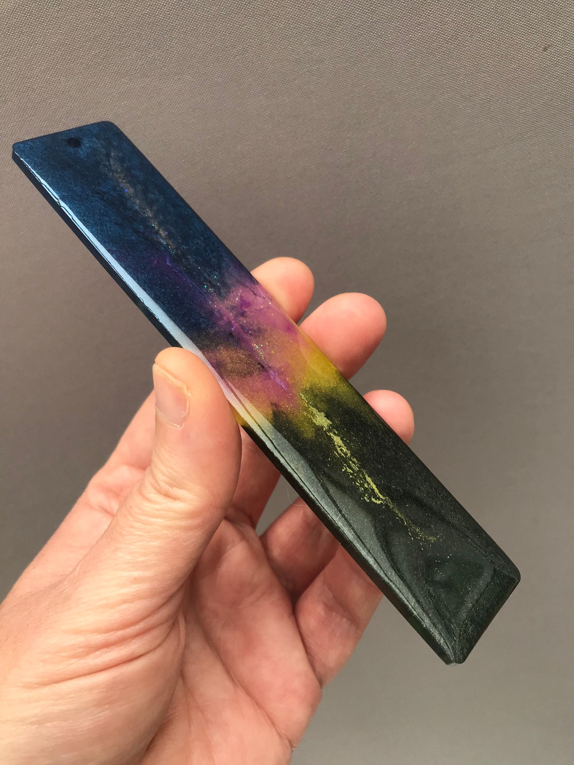 Northern lights night sky bookmark gift for astronomer Etsy