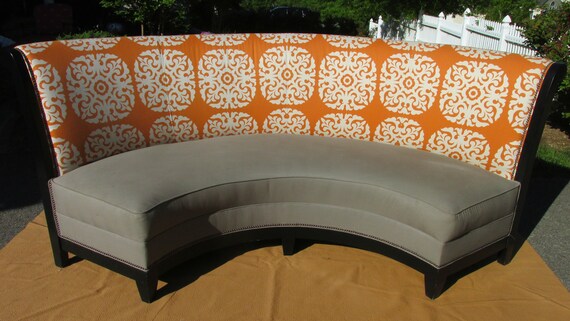 High End Custom Made Curved Dining Bench Banquette Etsy